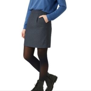 Ann Taylor Dark Denim Tailored Pencil Skirt Size 12